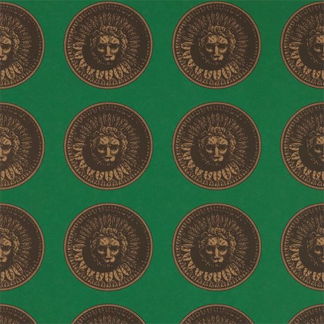 Zoffany Palladio Medallion 312974 Malachite/Gold