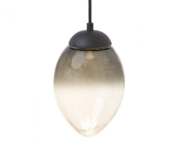 Frezoli Lighting hanglamp Vetroso 1 drop  Mat zwart L.301.10.600
