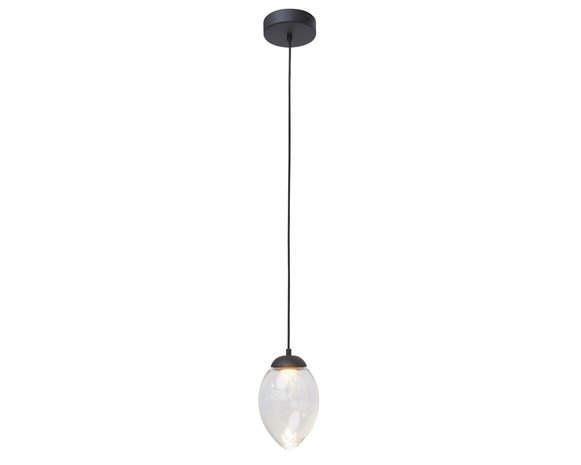 Frezoli Lighting hanglamp Vetroso 1 drop Mat zwart L.301.1.600