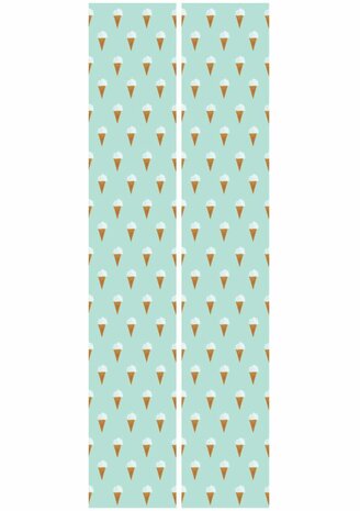 Fiep Westendorp behang IJsjes, Mint, 97.4 x 280 cm