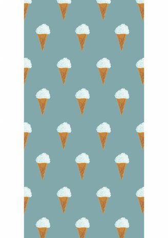 Fiep Westendorp IJsjes, Petrol, 97.4 x 280 cm WP130