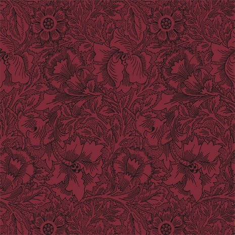 Morris & Co Poppy Claret 216956