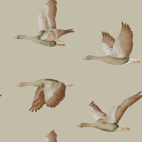 Sanderson Elysian Geese Briarwood 216609