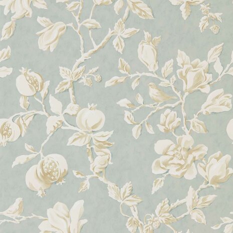 Sanderson Arboretum Wallpapers Magnolia & Pomegranate Grey Blue 215724