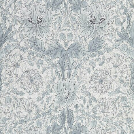 Morris & Co Pure Morris North Wallpapers Honeysuckle & Tulip Cloud Grey 216524