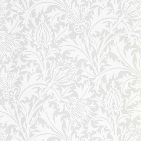 Morris & Co Pure Morris North Wallpapers Pure Thistle Grey Blue 216550