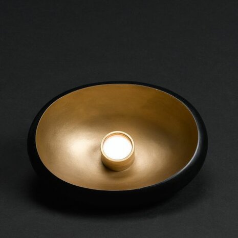 Frezoli Lighting Pebble 1 23cm oval Zwart L.339.9.600
