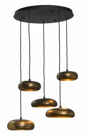 Frezoli Lighting Pebble 5 Donker messing  L.334.9.950