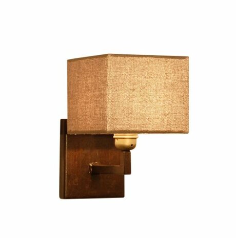 Frezoli Lighting wandlamp Limena bruin Patina L.141.1.820