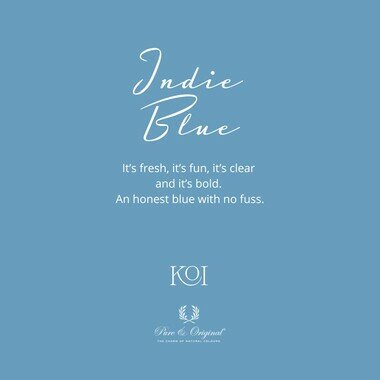 Pure & Orginal Traditional Paint Waterbased Indie Blue