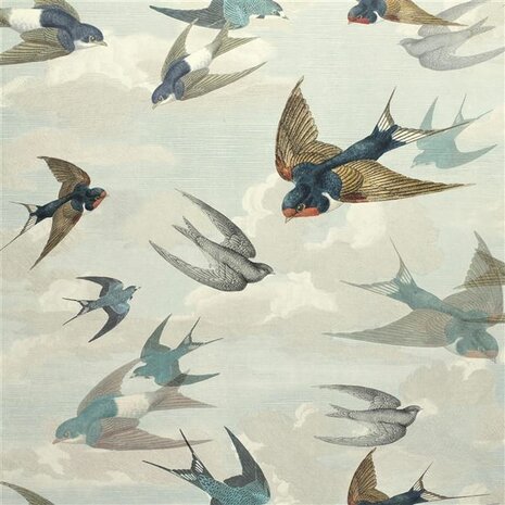 Designers Guild Chimney Swallows Sky Blue PJD6003/01