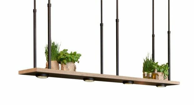 Frezoli Lighting hanglamp Tray XL Mat zwart