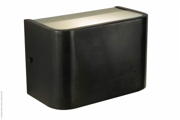 Frezoli Lighting wandlamp Vanno Zwart/bruine finish