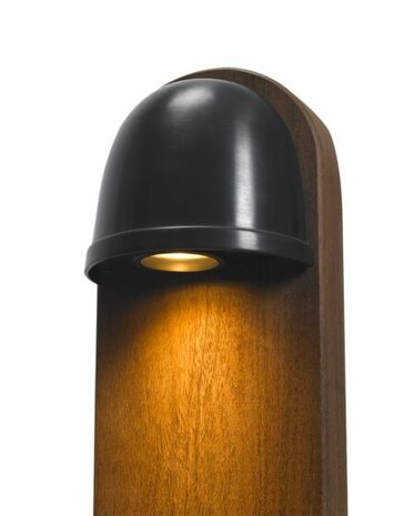 Frezoli Lighting Buitenlamp Murlo op paaltje Zwart/bruine finish 5