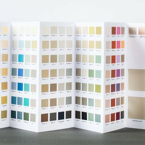 Carte Colori handgeschilderde kleurenwaaier