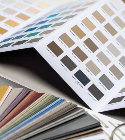 Carte Colori handgeschilderde kleurenwaaier