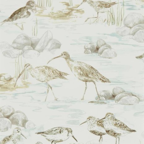 Sanderson Estuary Birds Mist Ivory 216494