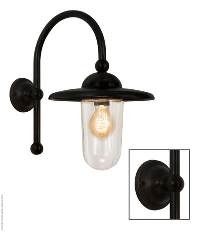 Frezoli Buitenlamp Piavono Donkerbruin zwart finish L.738.2.150 