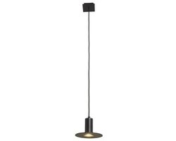 Frezoli Lighting Hanglamp Piatto Zwart/bruine finish L.251-1-150