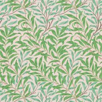 Morris & Co the Queens Square Collection Willow Bough Pink Leaf 216949
