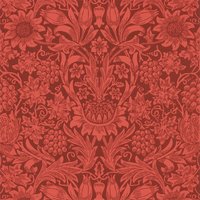 Morris & Co Sunflower Chocolate Red 216960