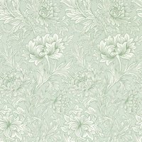 Morris & Co Simply Morris Wallpaper Chrysanthemum Toile Willow 217069