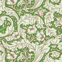 Morris & Co Cornubia Wallpapers Bachelors Button Leaf Green Sky 217096