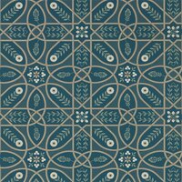 Morris & Co Brophy Trellis 216699 Deep Teal