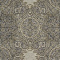 Zoffany Elswick Paisley Blue Amber 312645 