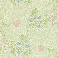 Morris & Co Larkspur Green Coral 212558