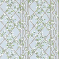 Zoffany Woodville Jasmine Lattice Sky 311332