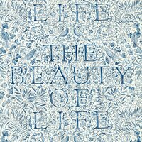 Morris & Co Emery Walker’s House The Beauty of Life Indigo 217190