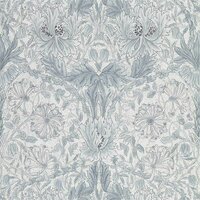 Morris & Co Pure Morris North Wallpapers Honeysuckle & Tulip Cloud Grey 216524