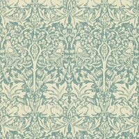 Morris & Co Morris and Friends Wallpapers Brer Rabbit Slate Vellum DMORBR103