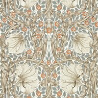 Morris & Co Pimpernel Linen Coral 217364