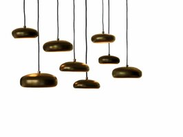 Frezoli Lighting hanglamp Pebble 8 Donker messing