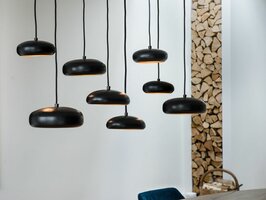 Frezoli Lighting hanglamp Pebble 8 Zwart