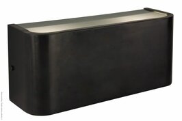 Frezoli Lighting wandlamp Vanno large Zwart/bruine finish